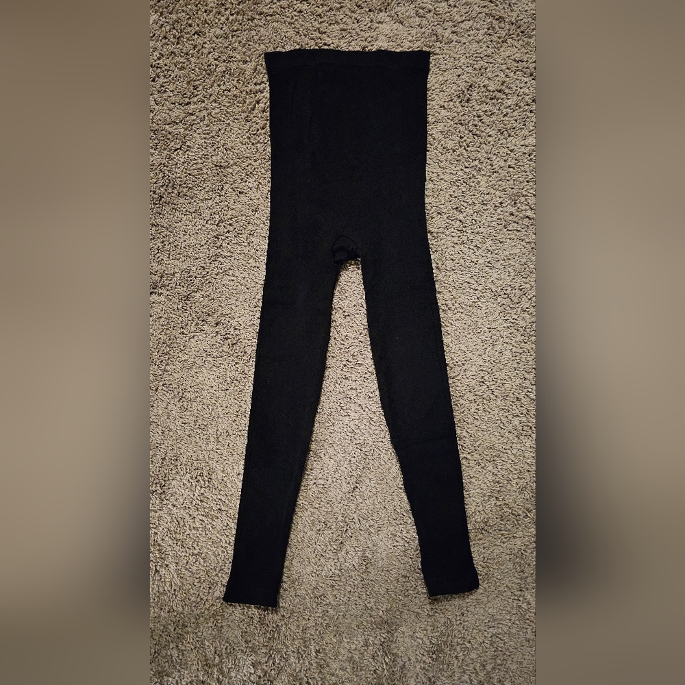 Spanx Mama Look at Me Now Seamless Maternity Leggings Black XS EUC